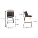 Early Bar Stool Dark Brown - 7