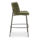 Early Bar Stool Faux Green Mohair - 2