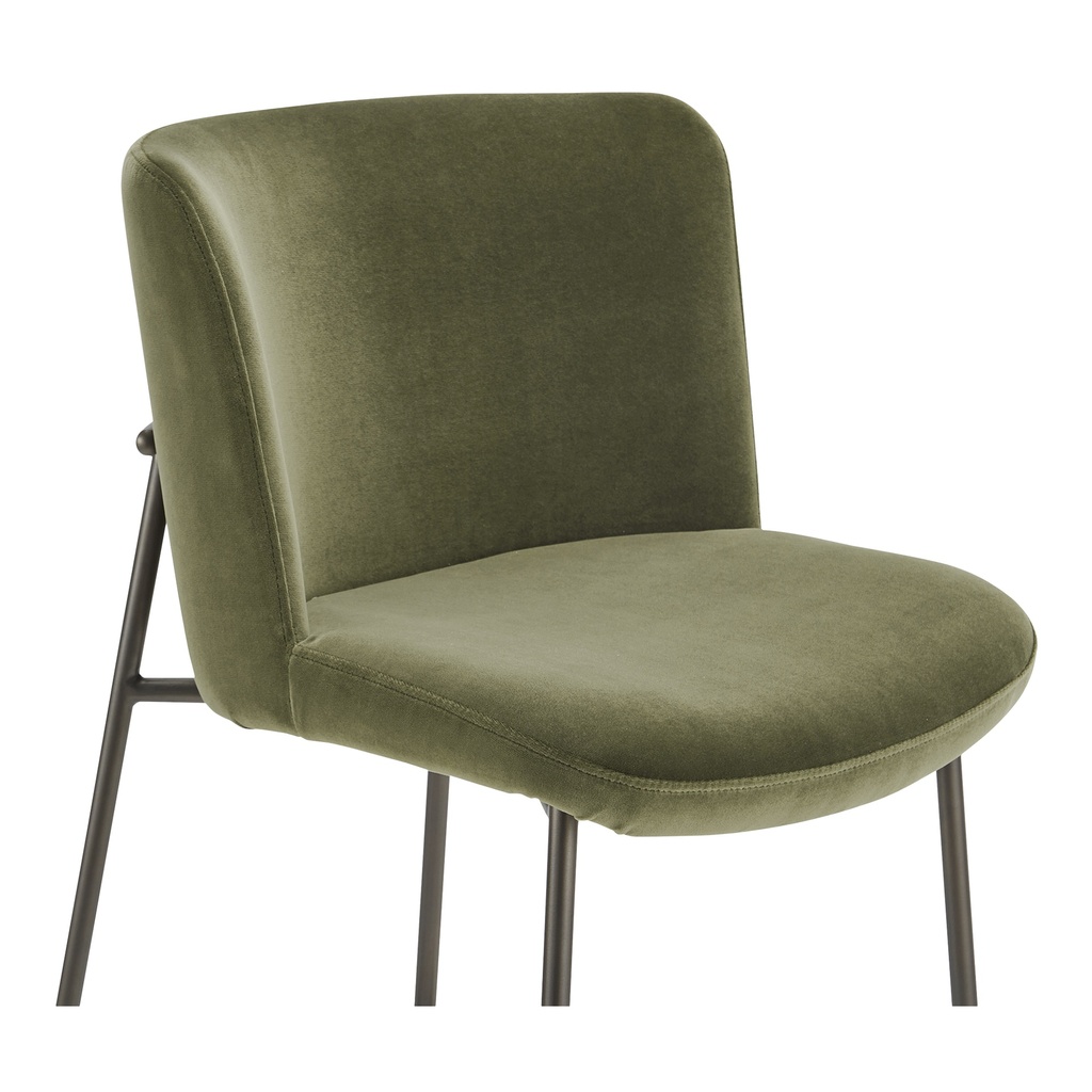 Early Bar Stool Faux Green Mohair - 4