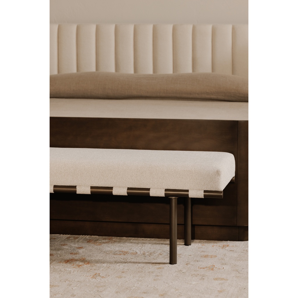 Carson Dining Bench Beige - 4