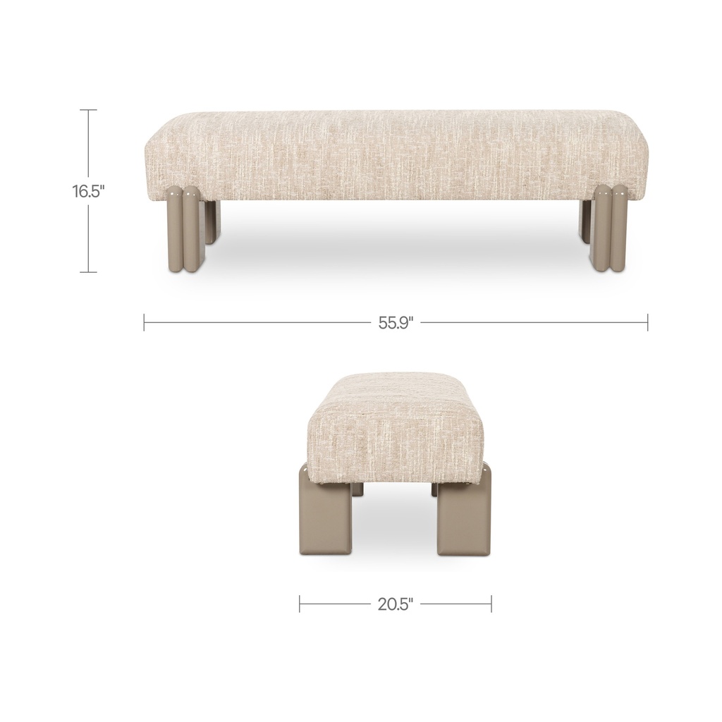 Priya Bench Off White - 7