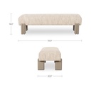 Priya Bench Off White - 7