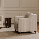 Hewitt Accent Chair Beige Stripe - 7