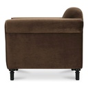 Harmony Accent Chair Dark Brown Faux Mohair - 3