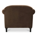 Harmony Accent Chair Dark Brown Faux Mohair - 4