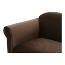 Harmony Accent Chair Dark Brown Faux Mohair - 5