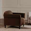 Harmony Accent Chair Dark Brown Faux Mohair - 7