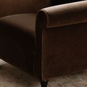 Harmony Accent Chair Dark Brown Faux Mohair - 8