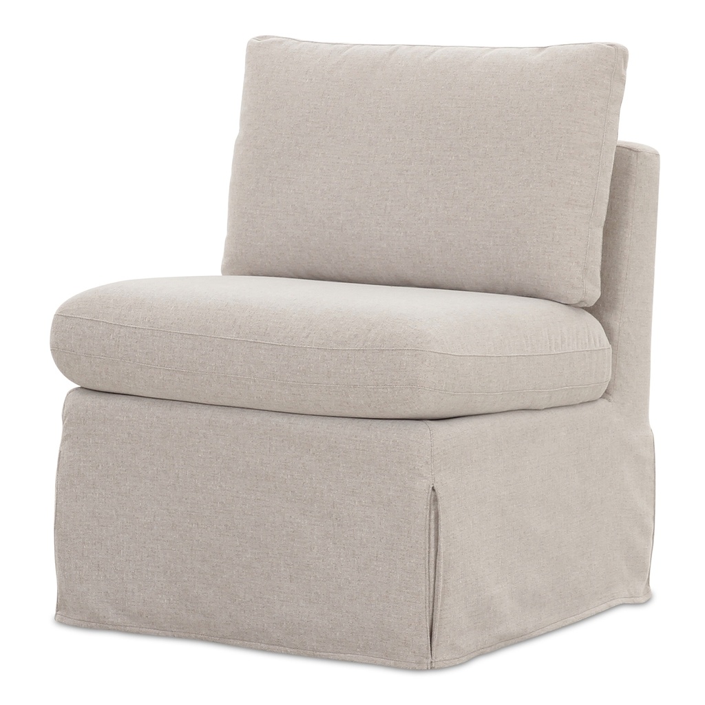 Fable Slipcover Dining Slipper Chair Beige - 2