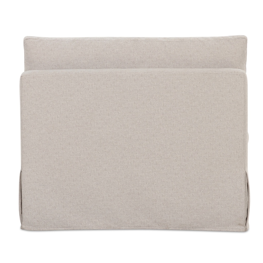 Fable Slipcover Dining Chair and Half Beige - 3