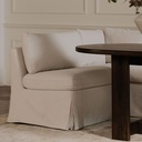 Fable Slipcover Dining Chair and Half Beige - 6