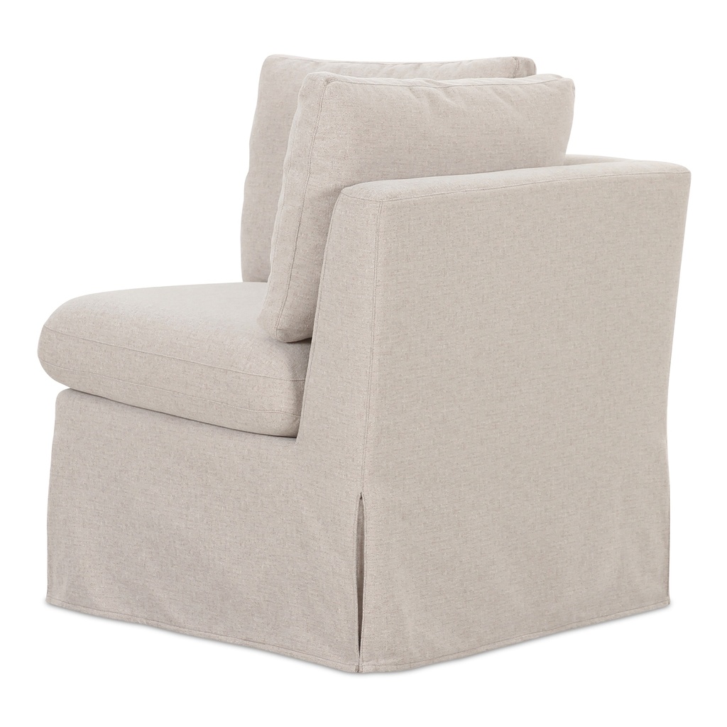 Fable Slipcover Dining Corner Chair Beige - 1