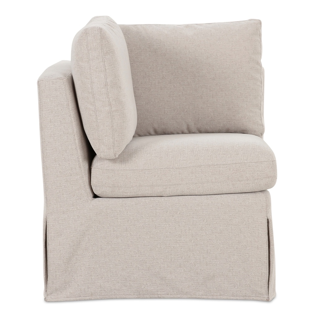 Fable Slipcover Dining Corner Chair Beige - 2
