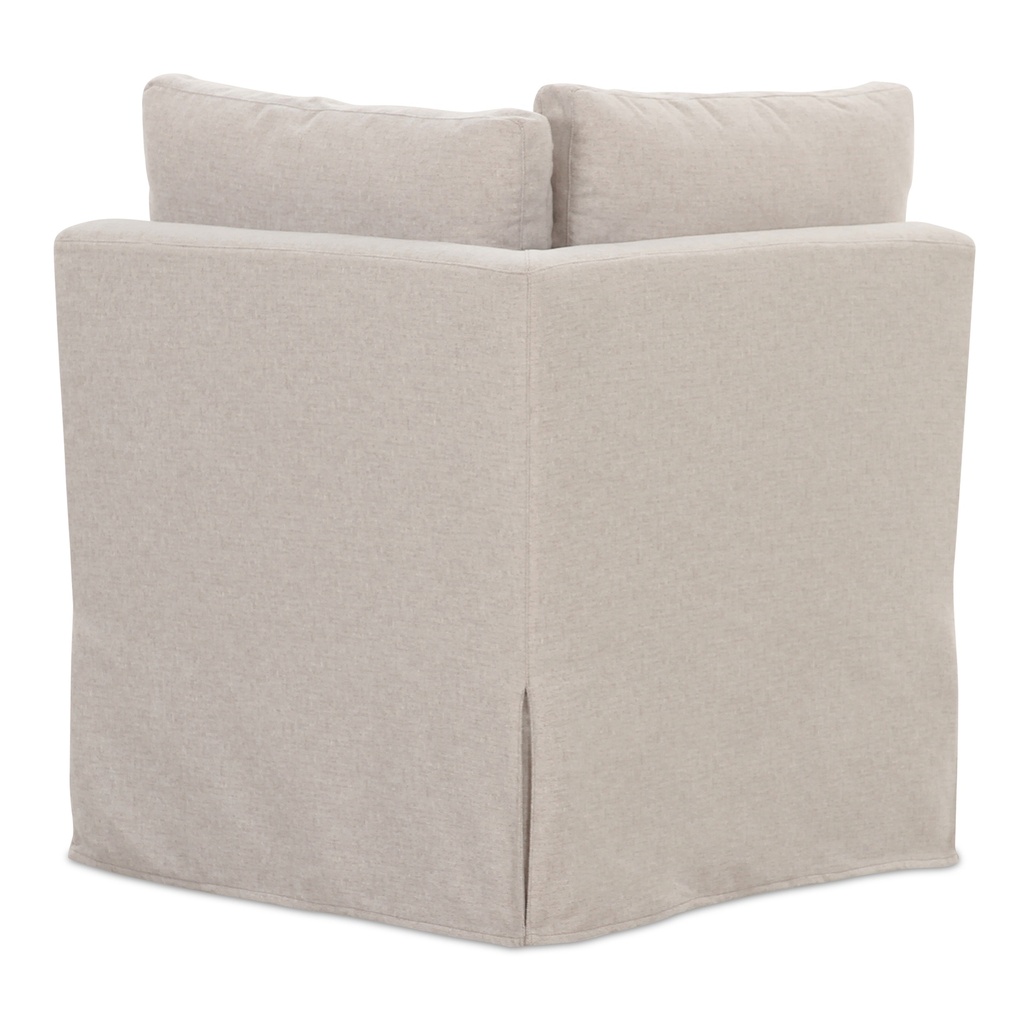 Fable Slipcover Dining Corner Chair Beige - 3