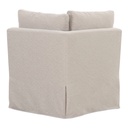 Fable Slipcover Dining Corner Chair Beige - 3