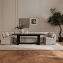 Fable Slipcover Dining Corner Chair Beige - 8