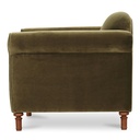 Harmony Accent Chair Dark Green Faux Mohair - 3