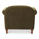 Harmony Accent Chair Dark Green Faux Mohair - 4
