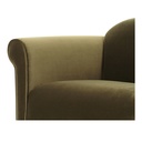 Harmony Accent Chair Dark Green Faux Mohair - 5