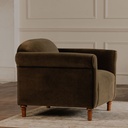 Harmony Accent Chair Dark Green Faux Mohair - 7