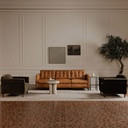 Harmony Accent Chair Dark Green Faux Mohair - 9