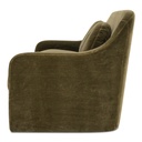 Rialto Sofa Dark Green Faux Mohair - 3