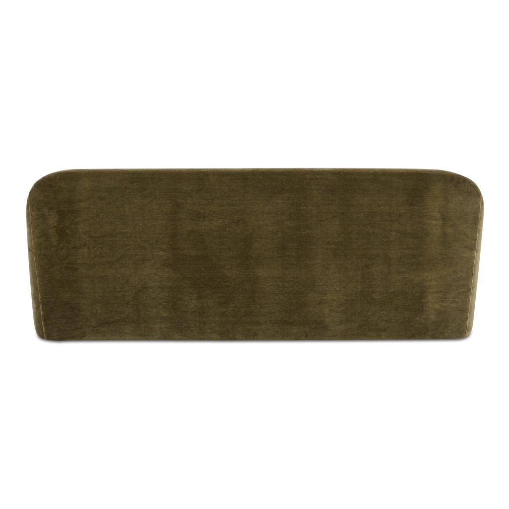 Rialto Sofa Dark Green Faux Mohair - 4