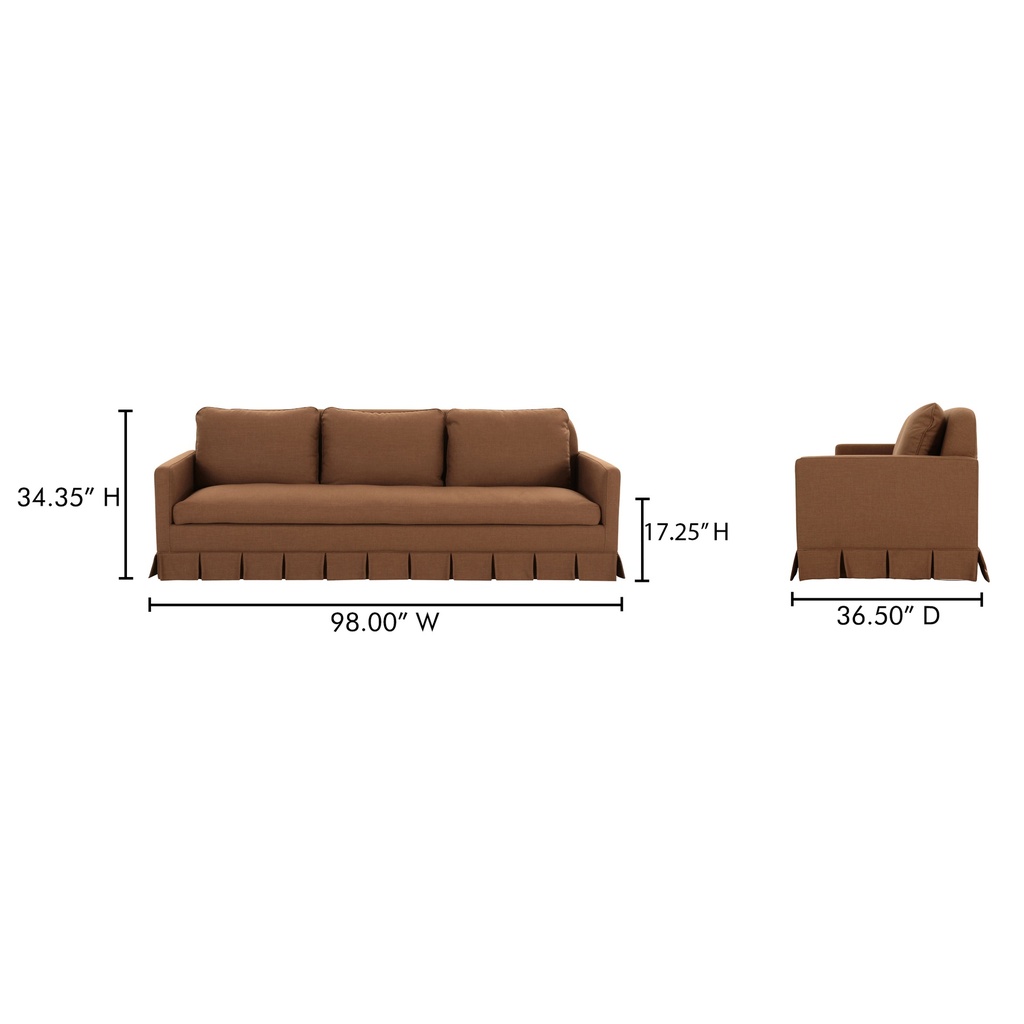 Pellicano Sofa Terracotta - 9