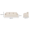 Pellicano Sofa Cream - 11