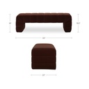 Verity Bench Warm Brown - 7