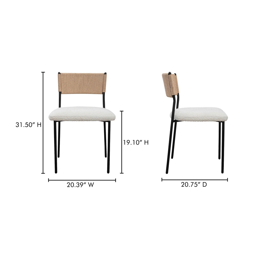 Foley Dining Chair White Set Of Two - 10