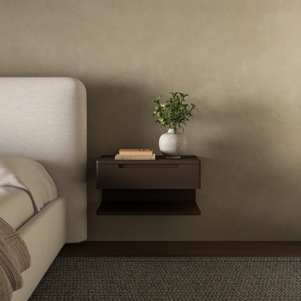 Jonah Floating Nightstand Dark Brown - 5