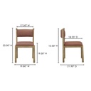 Villetta Dining Chair Deep Pink - Set Of Two - 8