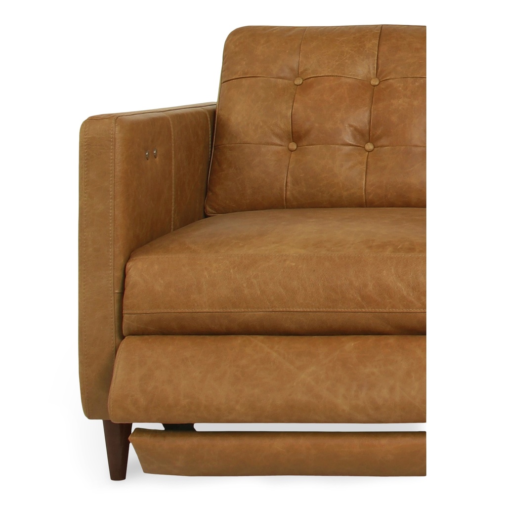 Bridgers Power Recliner Chair Tan Leather - 4