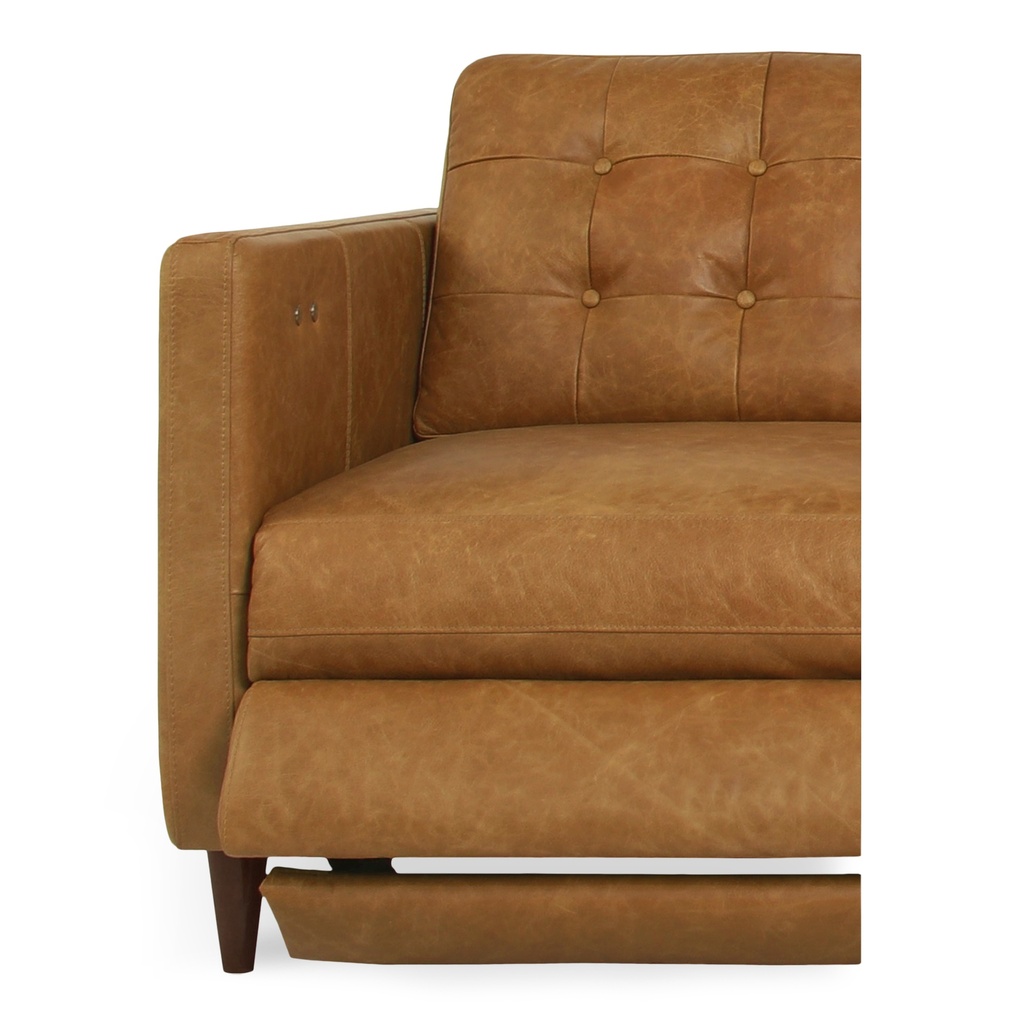 Bridgers Power Recliner Sofa Tan Leather - 5