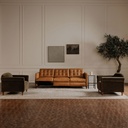 Bridgers Power Recliner Sofa Tan Leather - 9