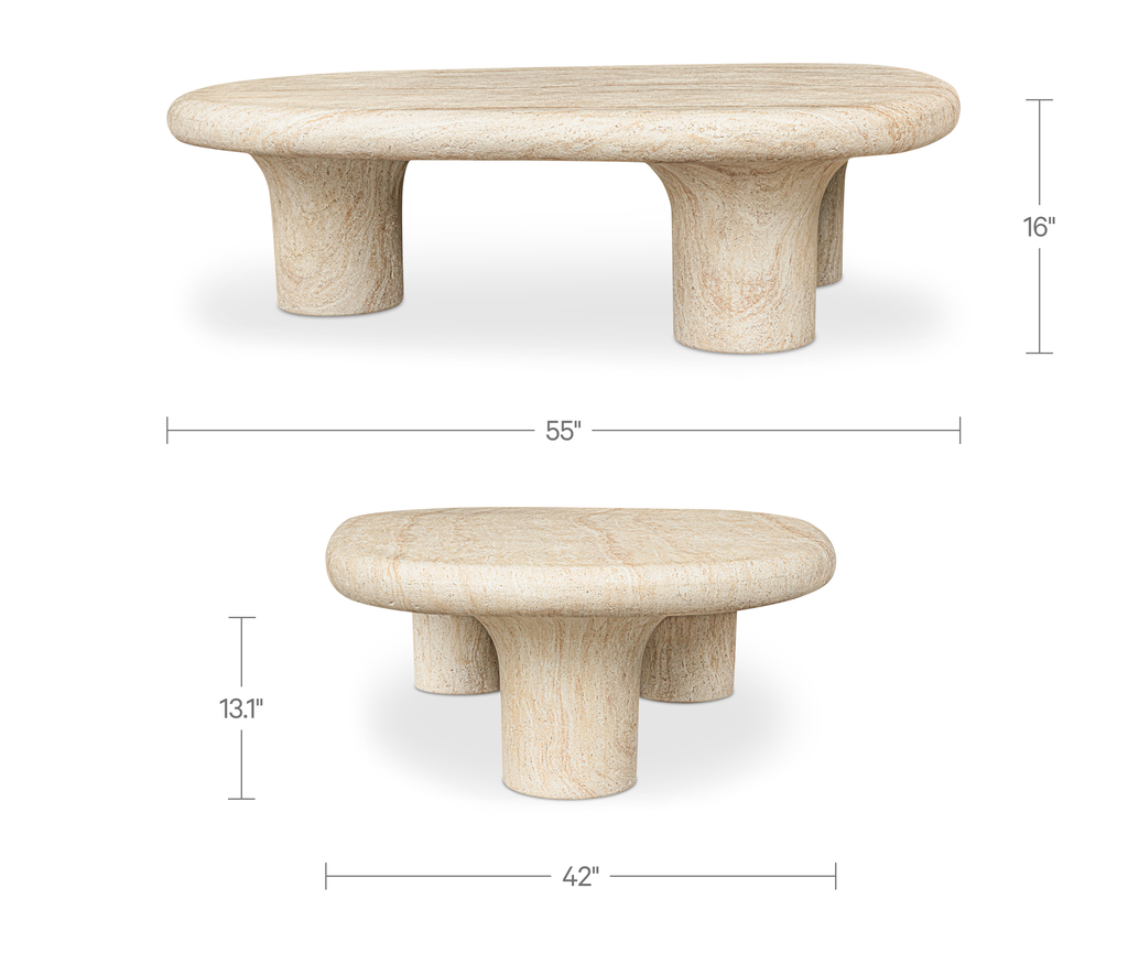 Warby Outdoor Coffee Table beige - 13