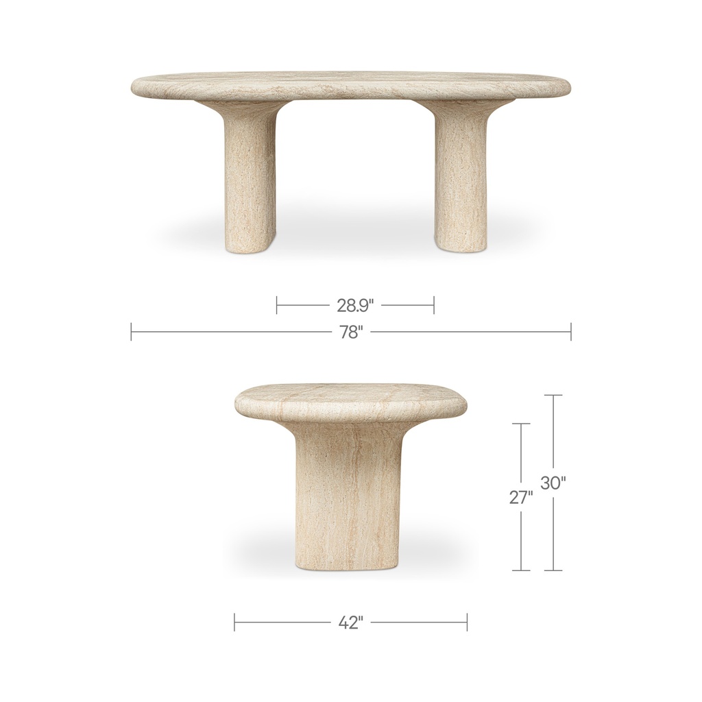 Warby Outdoor Dining Table Beige - 12