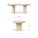 Warby Outdoor Dining Table Beige - 12