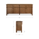Caroline Sideboard Warm Brown - 9