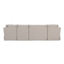 Fable Slipcover Dining Banquette U-Shape Beige 121 in. - 4