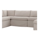 Fable Slipcover Dining Banquette U-Shape Beige 121 in. - 5