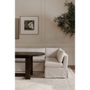 Fable Slipcover Dining Banquette U-Shape Beige 121 in. - 7