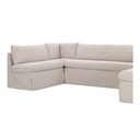Fable Slipcover Dining Banquette U-Shape Beige 129 in. - 5