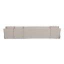 Fable Slipcover Dining Banquette U-Shape Beige 154 in. - 4