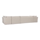 Fable Slipcover Dining Banquette U-Shape Beige 168 in. - 1