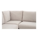 Fable Slipcover Dining Banquette L-Shape Beige 96 in. - 5
