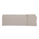 Fable Slipcover Dining Banquette L-Shape Beige 100.5 in. - 4