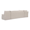 Fable Slipcover Dining Banquette L-Shape Beige 125.5 in. - 1