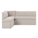 Fable Slipcover Dining Banquette L-Shape Beige 139.5 in. - 5